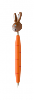 Zoom drevené guľôčkové pero, zajac