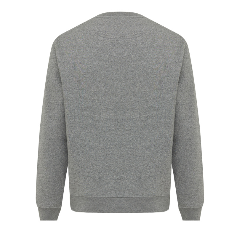 IQONIQ Toria Unisex mikina s okrúhl. výstrihom z rec. bavlny light heather anthracite XXL 2