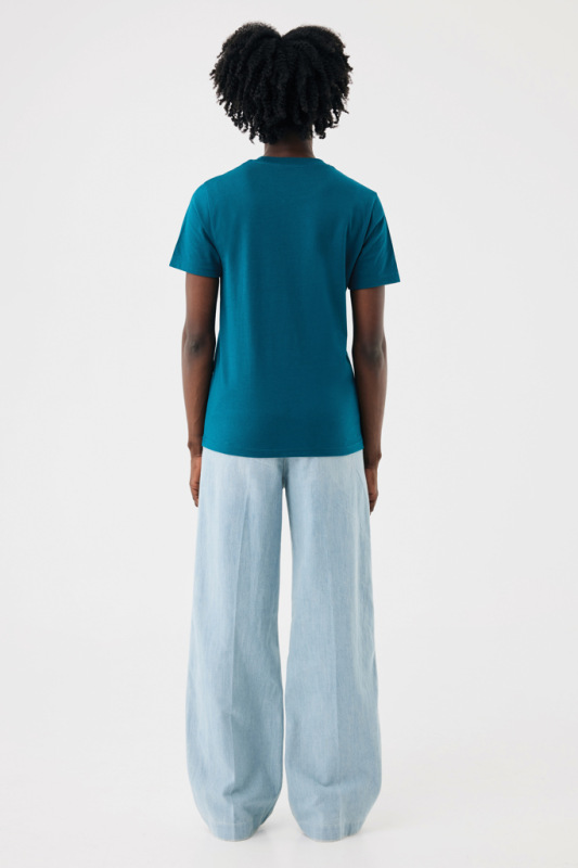 Ľahké tričko IQONIQ Sierra z recykl. bavlny dark teal XL 12