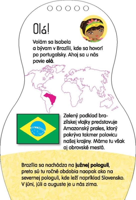 Obliekame brazílske bábiky ISABELA – Maľovanky