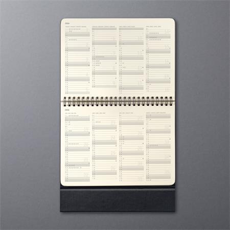 Kalendár, stolový, stojatý, 2025, 213x220x18 mm, SIGEL "Conceptum", čierny