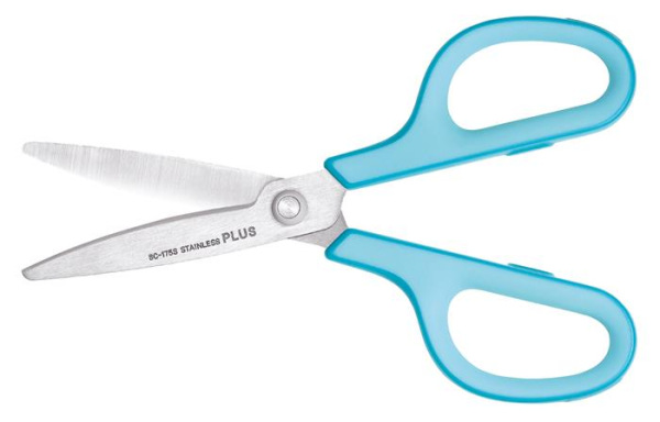 Nožnice, univerzálne, 17,5 cm, PLUS "Fitcut Curve", svetlomodré 2