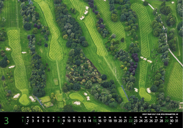 Nástenný kalendár Golf 2026 3