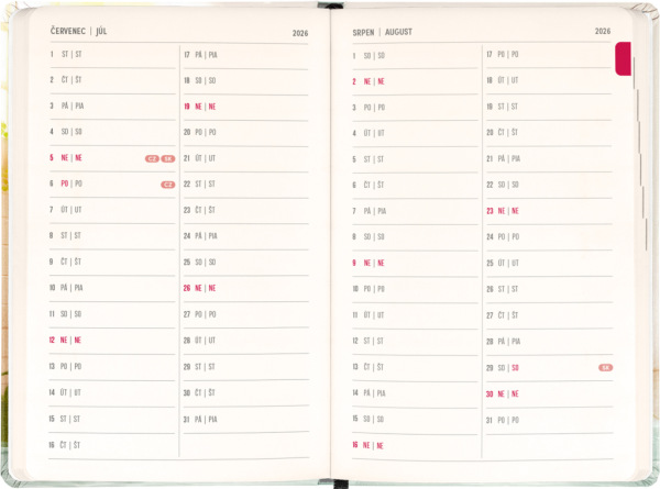 NOTIQUE 18-mesačný diár Petito – Kapybara 2026/2027, 11 x 16 cm 3