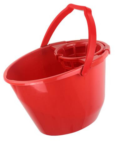Vedro so žmýkacím košom, 11 l, BONUS, červené 1