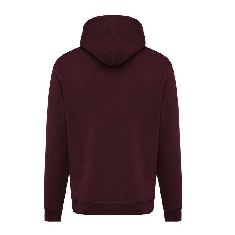 IQONIQ Joshua Unisex mikina s kapucňou z rec. bavlny merlot XS 3