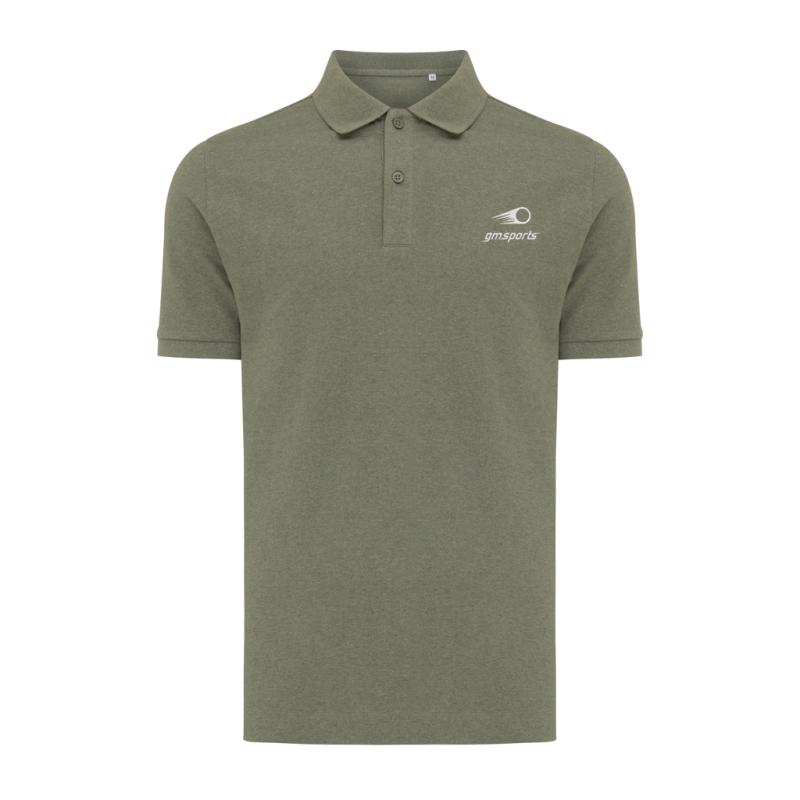 Polo tričko IQONIQ Yosemite z recykl. bavlny heather green XXS 2