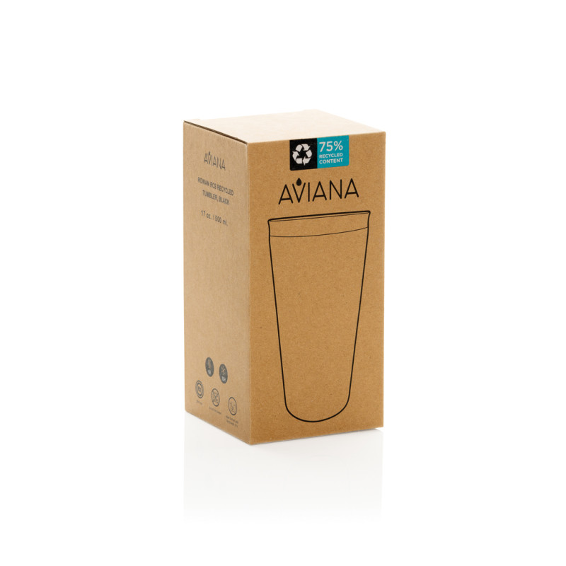 Termohrnček Aviana™ Rowan 500 ml z RCS čierna 5