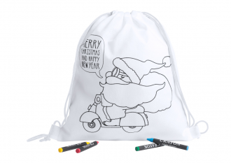 Kertran colouring drawstring bag