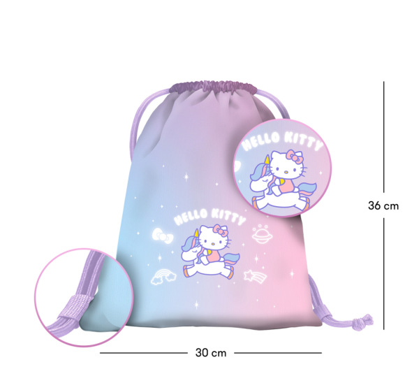 BAAGL Predškolské vrecko Hello Kitty Unicorn GRS 2