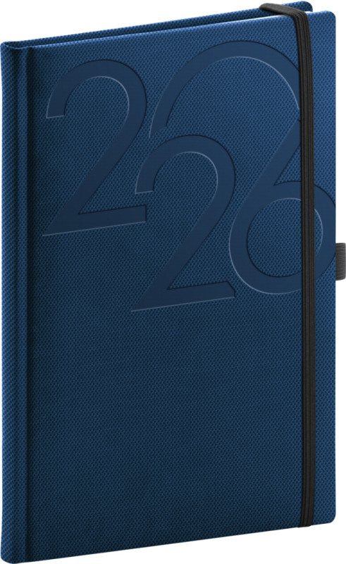 NOTIQUE Týždenný diár Ajax 2026, modrý, 15 x 21 cm