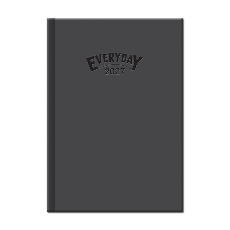 Denný diár A5 Everyday sivý 2027