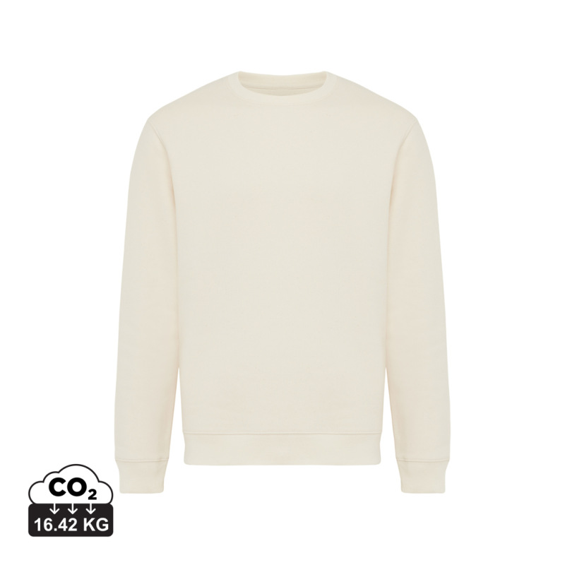 IQONIQ Toria Unisex mikina s okrúhl. výstrihom z rec. bavlny natural raw 5XL