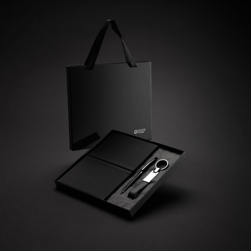 Swiss Peak RCS certifikovaná darčeková business sada čierna 5