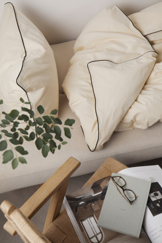 Sada 4ks obliečok VINGA Marston z OSC organickej bavlny béžová 2