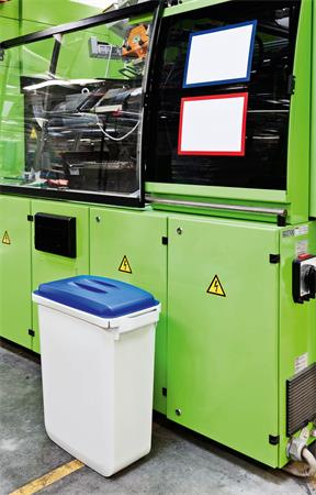 Poklop pre 60 l odpadkový kôš, plast, DURABLE "Durabin®", zelený 5