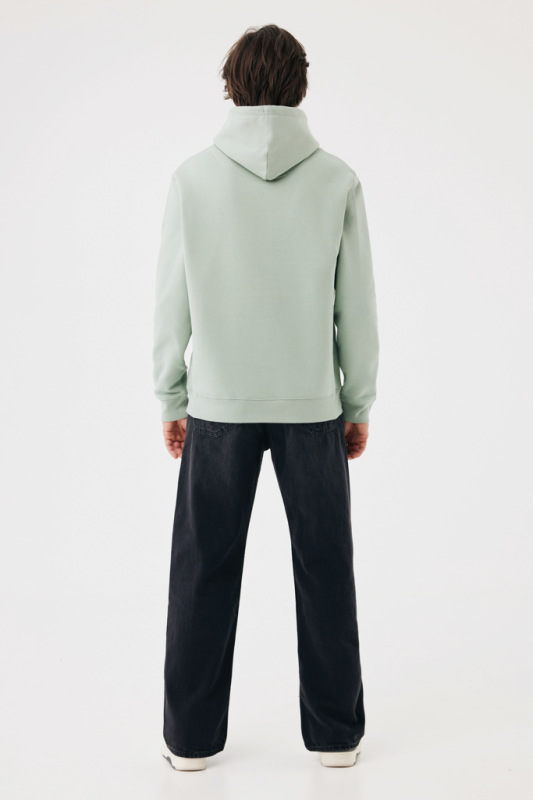 IQONIQ Joshua Unisex mikina s kapucňou z rec. bavlny Iceberg green XXXL 13