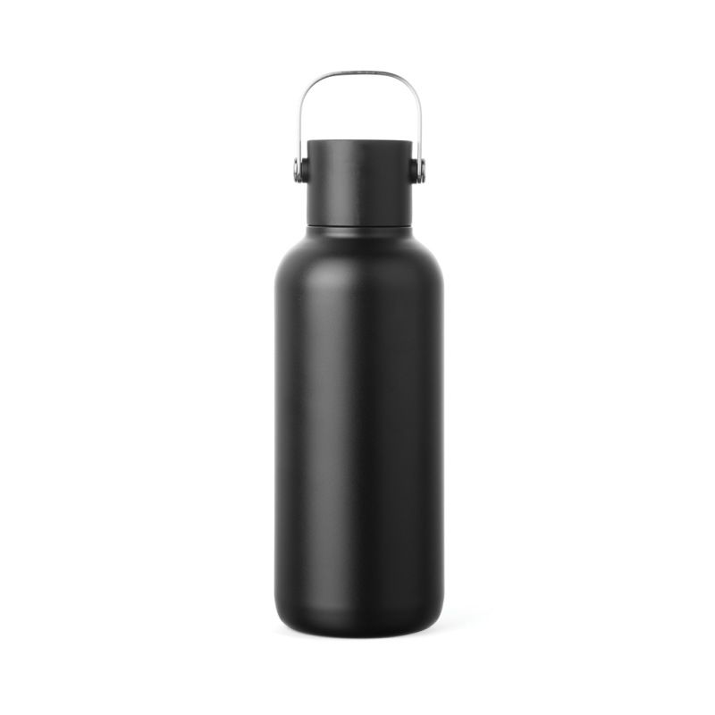 VINGA Cael RCS nerezová fľaša so slamkou 600 ml čierna 2