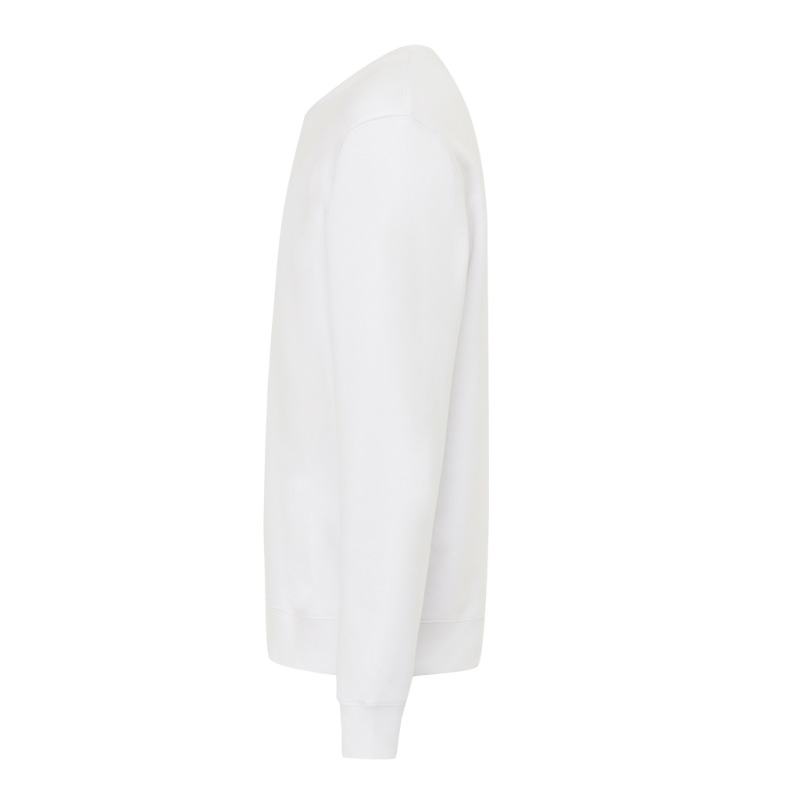 IQONIQ Toria Unisex mikina s okrúhl. výstrihom z rec. bavlny recycled white 5XL 3