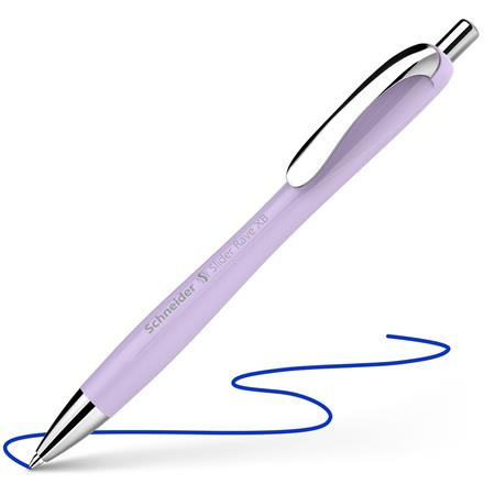 Guľôčkové pero, 0,7 mm, stláčací mechanizmus, SCHNEIDER "Slider Rave XB", svetlosivé