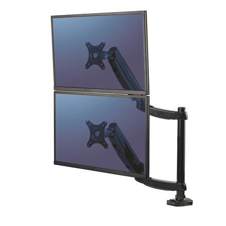 Stojan na monitor, k 2 monitorom, FELLOWES, "Platinum Series™ Dual Stacking", čierny