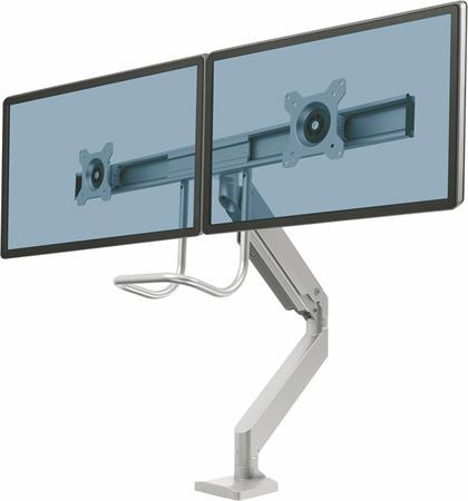 Držiak na monitory pre dva monitory, FELLOWES „Eppa™ Crossbar“, strieborný 2