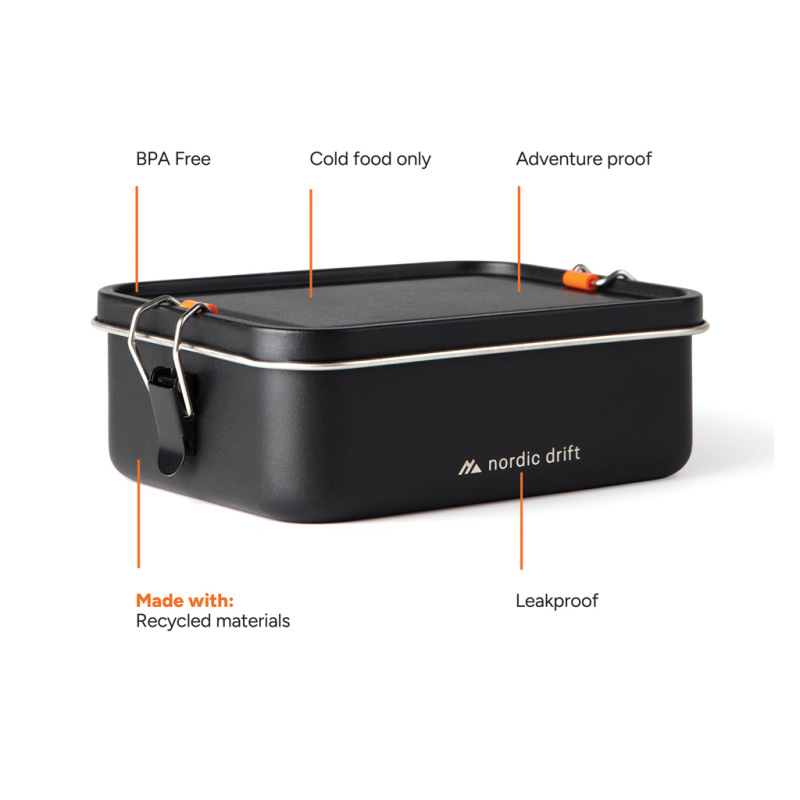 Nordic Drift Trail RCS Adventure Obedový box 1200 ml čierna 2