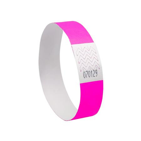 Identifikačný náramok, odolný proti roztrhnutiu,, 265x19 mm, AVERY ZWECKFORM "Tyvek", ružo 2