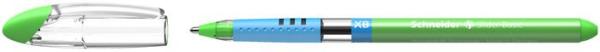Guľôčkové pero, 0,7 mm, s vrchnákom, SCHNEIDER "Slider Basic XB", svetlozelená