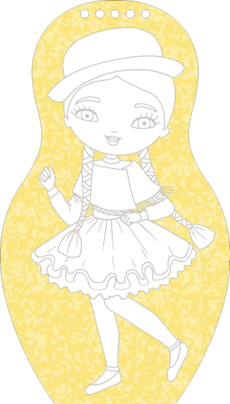 Obliekame bábiky na KARNEVAL – Maľovanky 2