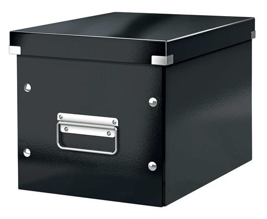 Odkladací box, veľkosť M, LEITZ "Click&Store", čierna
