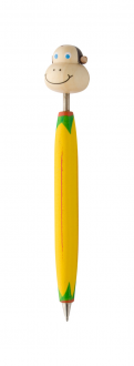 Zoom drevené guľôčkové pero, opica