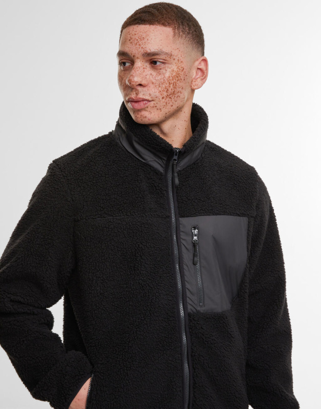 Bondovaná bunda z sherpa látky 7