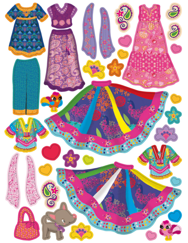 ŠATY PRE AŠNU ─ Kniha samolepiek 11
