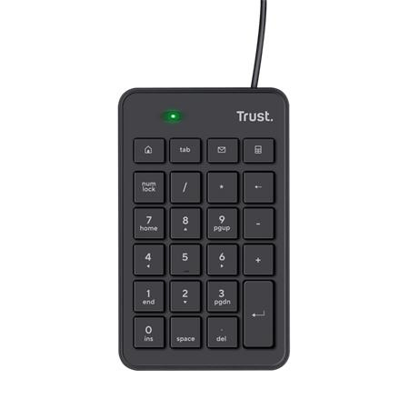 Numerická klávesnica, USB, TRUST "Xalas", čierna 1