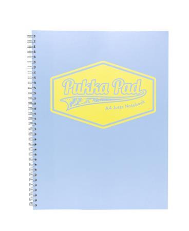 Špirálový zošit, A4, linajkový, 100 strán, PUKKA PAD "Pastel Jotta Pad", rôzne farby