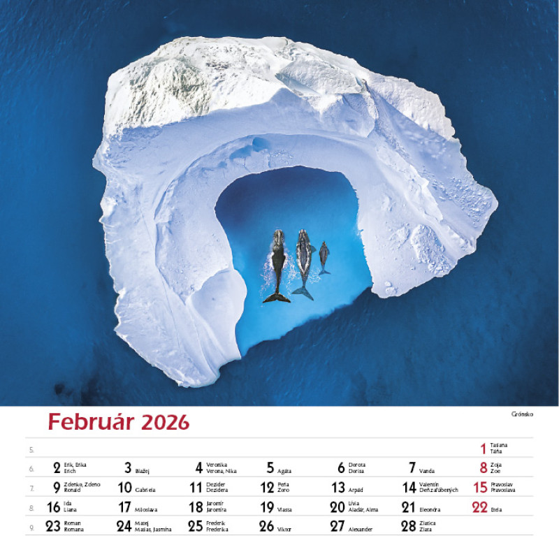 Nástenný kalendár Svet ticha 2026 2
