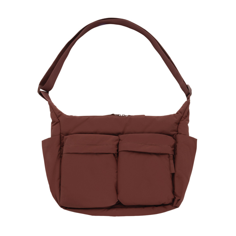 KENTO URBAN RCS polstrovaná crossbody taška z rec. Nylonu vínovo červená 2