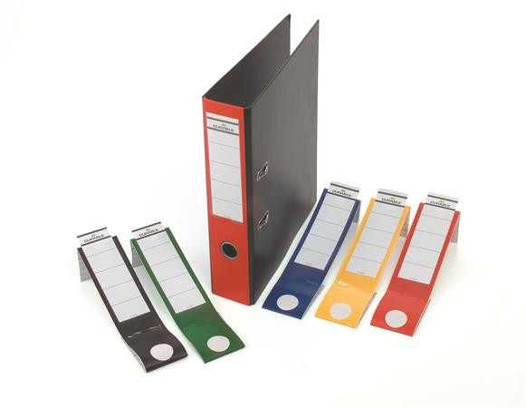 Chrbtový štítok, pre zakladače, samolepiaci, 60 x 390 mm, DURABLE „ORDOFIX®“, červený 3
