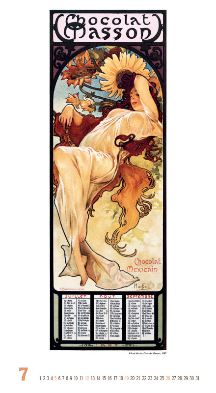 Nástenný kalendár Alfons Mucha 2026 7