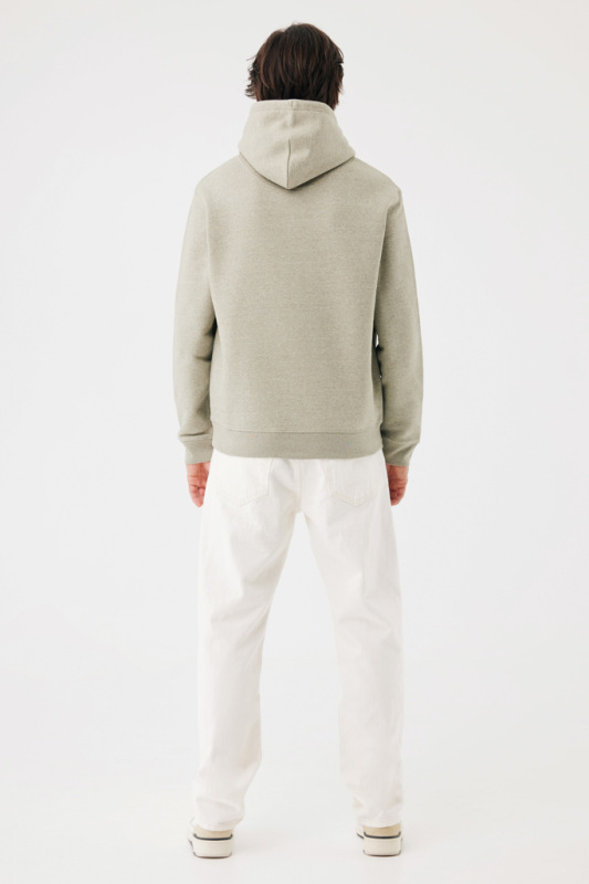 IQONIQ Joshua Unisex mikina s kapucňou z rec. bavlny light heather green S 14