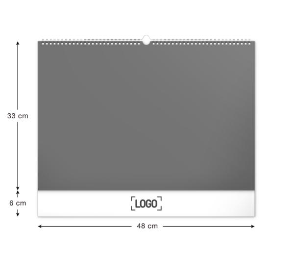 NOTIQUE Nástenný kalendár Panorámy Česka 2025, 48 x 33 cm