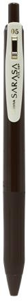 Gélové pero, 0,33 mm, stláčací mechanizmus, ZEBRA "Sarasa Clip Vintage", hnedé