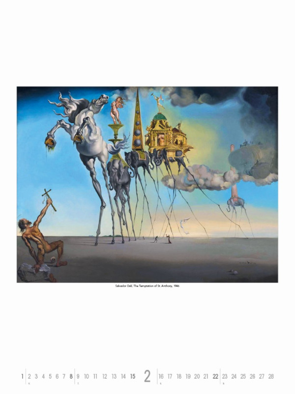 Nástenný kalendár Salvador Dalí 2026 2