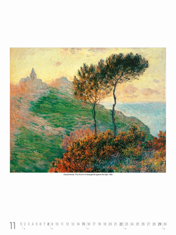Nástenný kalendár Claude Monet 2026 12