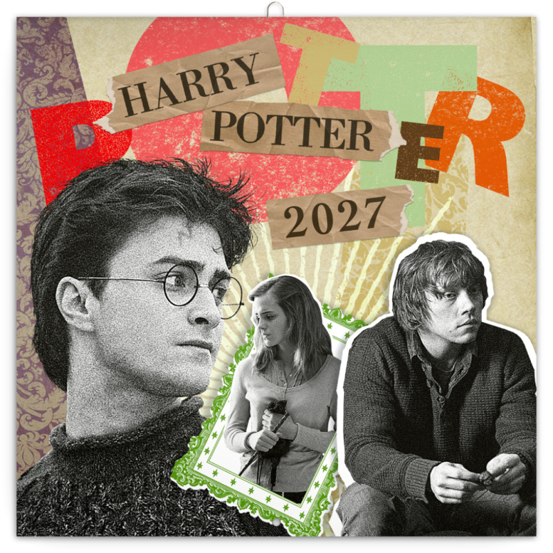 NOTIQUE Poznámkový kalendár Harry Potter 2027, 30 x 30 cm