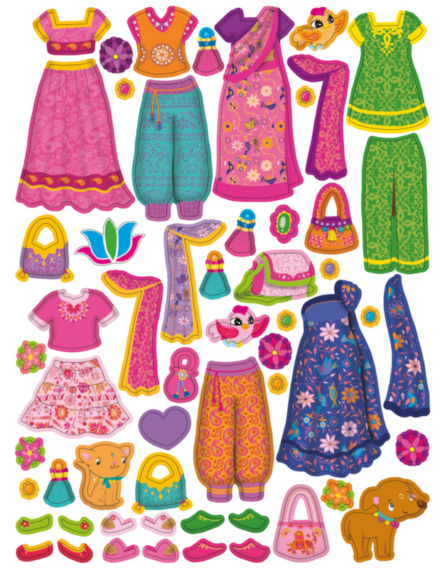 ŠATY PRE AŠNU ─ Kniha samolepiek 10