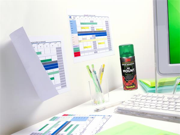 Lepiaci sprej, 400 ml, 3M SCOTCH "ReMount" 2