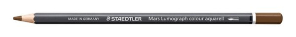 Akvarelová farebná ceruzka, šesťhranná, STAEDTLER "Mars® Lumograph® 104", tmavohnedá