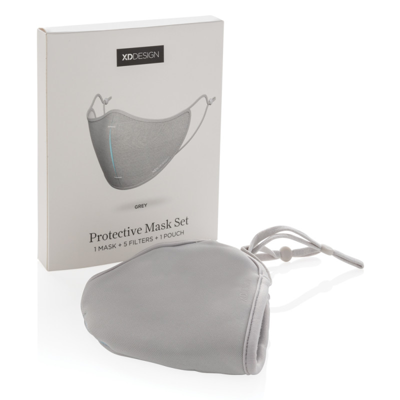 Sada ochranného rúška XD DESIGN sivá 6